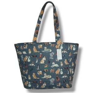 NWT Vera Bradley Grand Tote in Holiday Dogs